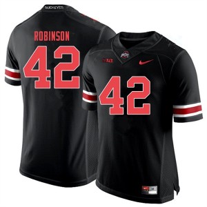 Men Bradley Robinson Black Out OSU Football #42 Jersey 783911-574