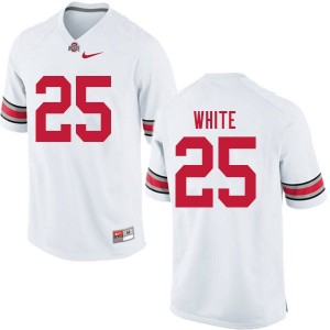 Men Brendon White White Ohio State Buckeyes Football #25 Jersey 880657-229