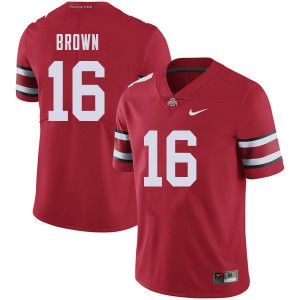 Men Cameron Brown Red OSU Football #16 Jersey 690287-686