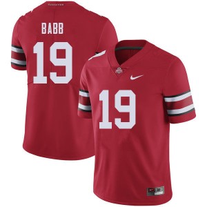 Men Dallas Gant Red Ohio State Football #19 Jersey 386130-546