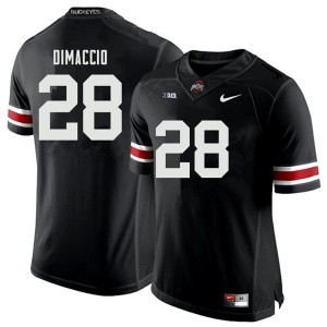 Men Dominic DiMaccio Black Ohio State Buckeyes Football #28 Jersey 503176-249