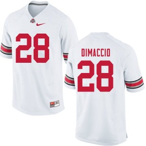 Men Dominic DiMaccio White Ohio State Buckeyes Football #28 Jersey 639553-661
