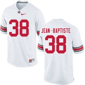 Men Javontae Jean-Baptiste White Ohio State Football #38 Jersey 271025-531