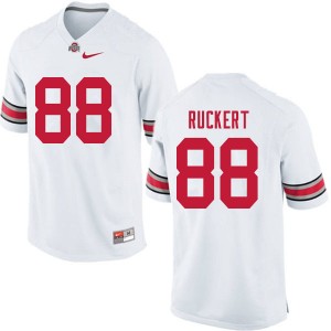 Men Jeremy Ruckert White Ohio State Football #88 Jersey 590393-257