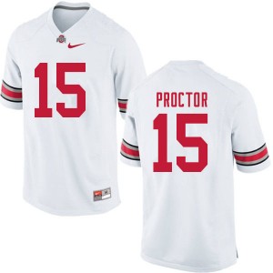 Men Josh Proctor White Ohio State Buckeyes Football #15 Jersey 784733-516
