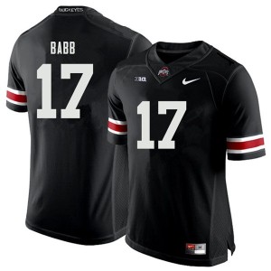 Men Kamryn Babb Black Ohio State Football #17 Jersey 109488-115