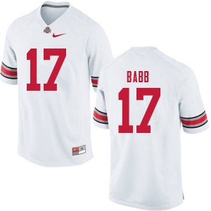 Men Kamryn Babb White Ohio State Football #17 Jersey 582583-187