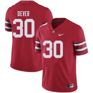 Men Kevin Dever Red Ohio State Football #30 Jersey 569885-190