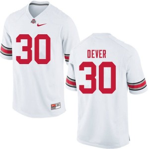 Men Kevin Dever White Ohio State Buckeyes Football #30 Jersey 206309-609