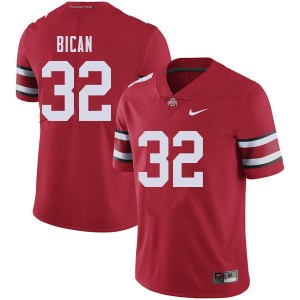 Men Luciano Bican Red Ohio State Football #32 Jersey 876289-778