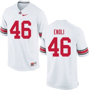 Men Madu Enoli White Ohio State Buckeyes Football #46 Jersey 767339-851