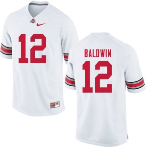 Men Matthew Baldwin White Ohio State Buckeyes Football #12 Jersey 439499-391