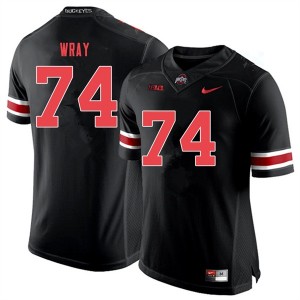 Men Max Wray Black Out Ohio State Football #74 Jersey 448472-822