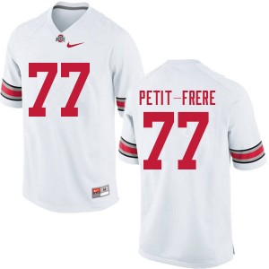 Men Nicholas Petit-Frere White Ohio State Buckeyes Football #77 Jersey 962123-854