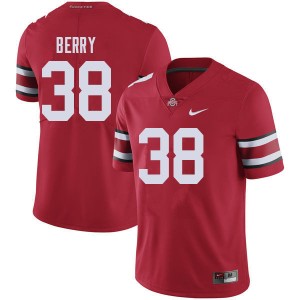 Men Rashod Berry Red OSU Buckeyes Football #38 Jersey 250073-165