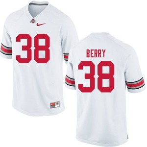 Men Rashod Berry White Ohio State Football #38 Jersey 341384-626