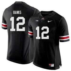 Men Sevyn Banks Black Ohio State Buckeyes Football #12 Jersey 333317-833
