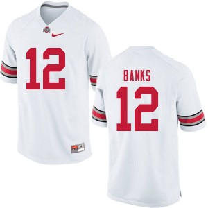 Men Sevyn Banks White Ohio State Football #12 Jersey 725937-978