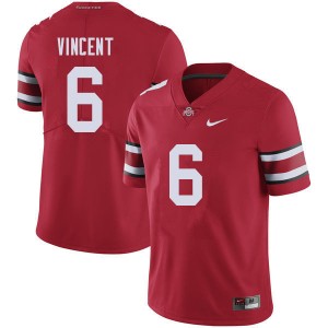 Men Taron Vincent Red Ohio State Football #6 Jersey 311758-898
