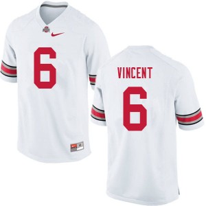 Men Taron Vincent White OSU Buckeyes Football #6 Jersey 402428-714