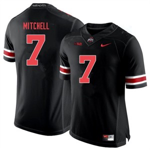 Men Teradja Mitchell Black Out Ohio State Football #7 Jersey 733275-954