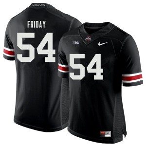 Men Tyler Friday Black Ohio State Football #54 Jersey 347101-342