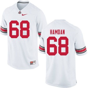 Men Zaid Hamdan White OSU Buckeyes Football #68 Jersey 727812-120