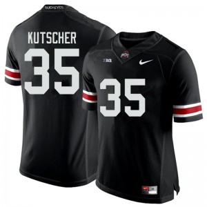 Men Austin Kutscher Black Ohio State Buckeyes Football #35 Jersey 652198-213