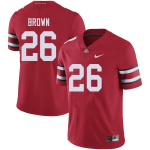 Men Cameron Brown Red Ohio State Buckeyes Football #26 Jersey 388547-607