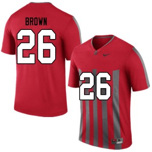 Men Cameron Brown Throwback Ohio State Football #26 Jersey 643533-844