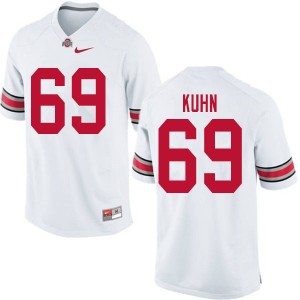 Men Chris Kuhn White Ohio State Buckeyes Football #69 Jersey 430475-184