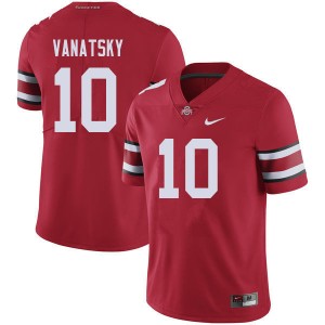 Men Danny Vanatsky Red Ohio State Football #10 Jersey 696494-255