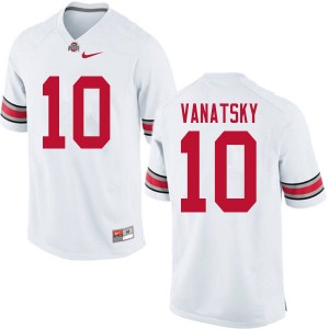 Men Danny Vanatsky White Ohio State Buckeyes Football #10 Jersey 615426-425