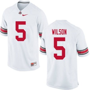 Men Garrett Wilson White Ohio State Buckeyes Football #5 Jersey 247174-198