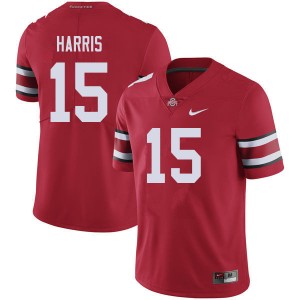 Men Jaylen Harris Red Ohio State Football #15 Jersey 814934-835