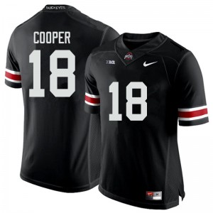 Men Jonathon Cooper Black Ohio State Football #18 Jersey 671402-413