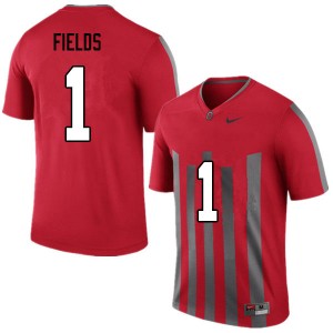 Men Justin Fields Throwback OSU Buckeyes Football #1 Jersey 591918-938
