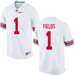 Men Justin Fields White Ohio State Buckeyes Football #1 Jersey 865040-680