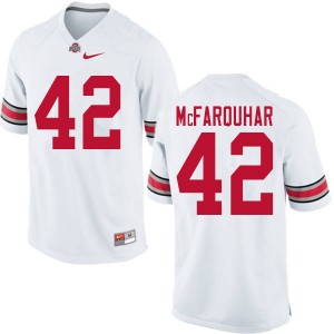 Men Lloyd McFarquhar White Ohio State Buckeyes Football #42 Jersey 418131-503