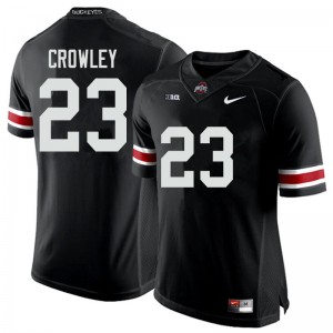 Men Marcus Crowley Black Ohio State Football #23 Jersey 158822-100