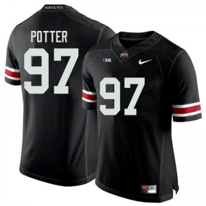 Men Noah Potter Black Ohio State Football #97 Jersey 679586-471