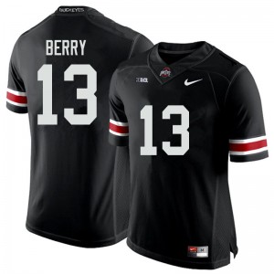 Men Rashod Berry Black OSU Buckeyes Football #13 Jersey 611403-544