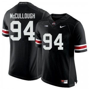 Men Roen McCullough Black OSU Buckeyes Football #94 Jersey 422797-615