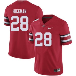 Men Ronnie Hickman Red OSU Buckeyes Football #28 Jersey 634146-668