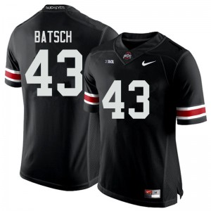 Men Ryan Batsch Black OSU Football #43 Jersey 358879-778