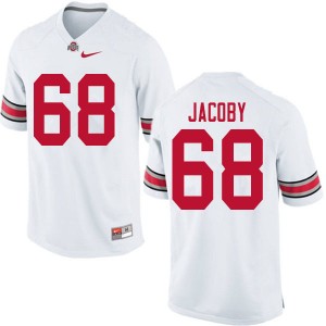 Men Ryan Jacoby White Ohio State Buckeyes Football #68 Jersey 142349-603