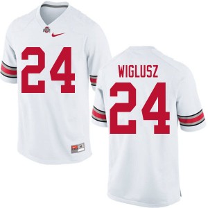 Men Sam Wiglusz White OSU Football #24 Jersey 535288-323