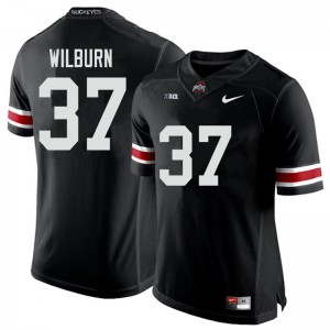 Men Trayvon Wilburn Black Ohio State Buckeyes Football #37 Jersey 504378-667