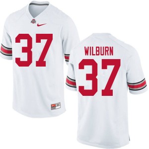 Men Trayvon Wilburn White Ohio State Football #37 Jersey 243660-568