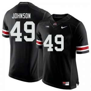 Men Xavier Johnson Black Ohio State Football #49 Jersey 861800-703